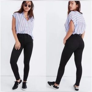 NWT Madewell W 24 Black Curvy High Rise Skinny Jean
